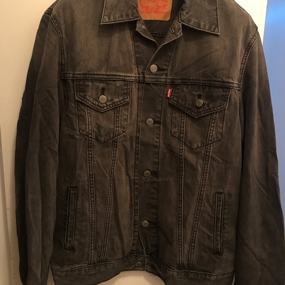 Levis Gray Denim Jacket Men's Size Large